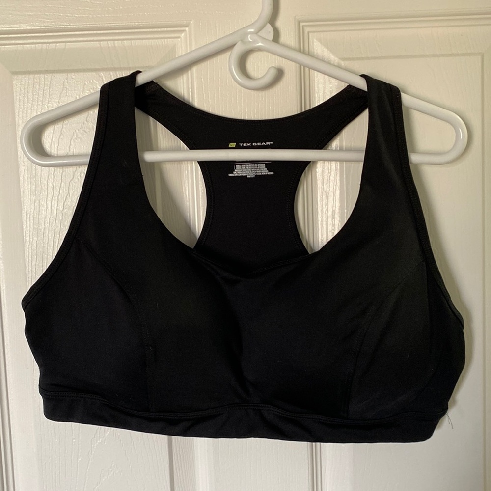 2X Black Tek Gear Sports Bra